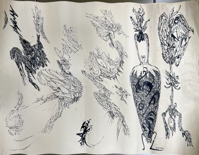 *Roger BLIN (1907-1984) : SANS-TITRE. Dessin...
