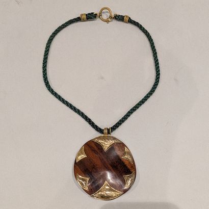 Yves SAINT-LAURENT. Rosewood and gilt metal...