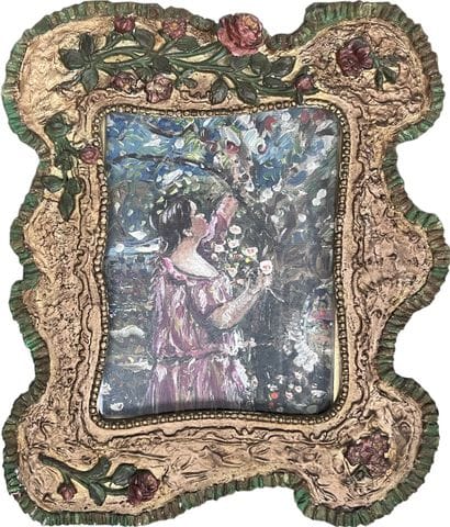 *Ecole MODERNE : JEUNE FILLE A LA CUEILLETTE....