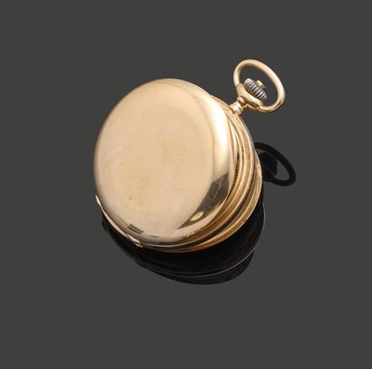 Montre de gousset en or jaune 18K (750),...