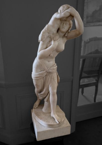 After Jean-Joseph FOUCOU. LA BACCHANTE AU...