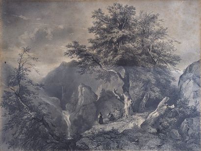 Jules COIGNET (1798-1860) : ARTISTE DESSINANT...