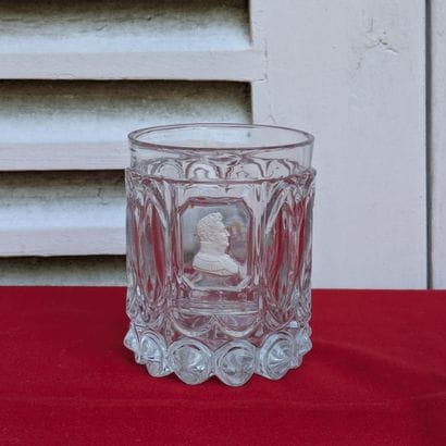 Crystal-ceramics tumbler decorated with a...