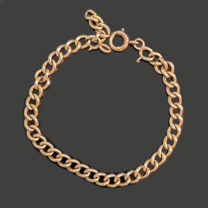 Petit bracelet en or jaune 18K (750), à maille...