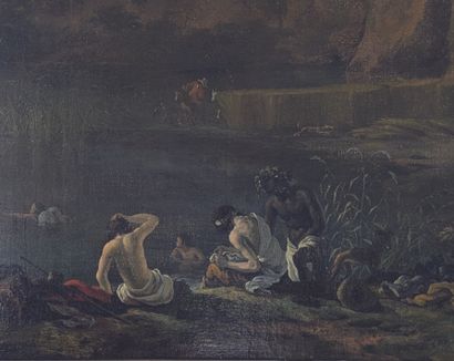 Ecole FRANCAISE du XVIIIe siècle : PAYSAGE...