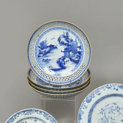 Chine, XVIIIe siècle. Suite de quatre grands...