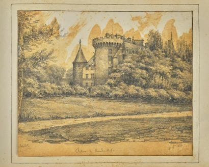 Album de voyage contenant quarante-deux dessins...