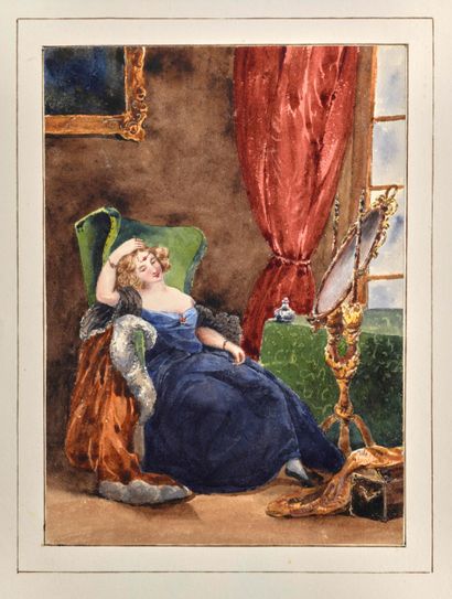Album de voyage contenant quarante-deux dessins...