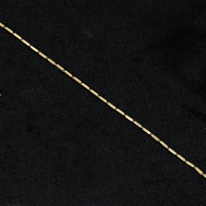 Chaîne giletière en or jaune 18K (750), à...
