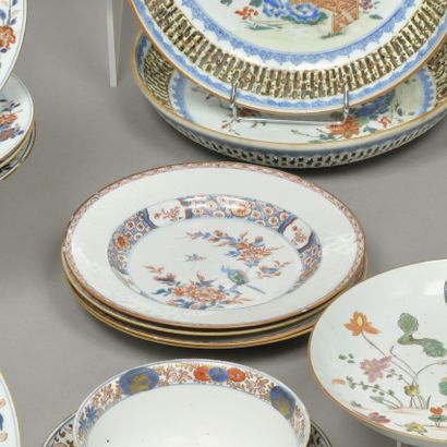 China, 18th century. Suite of four porcelain...