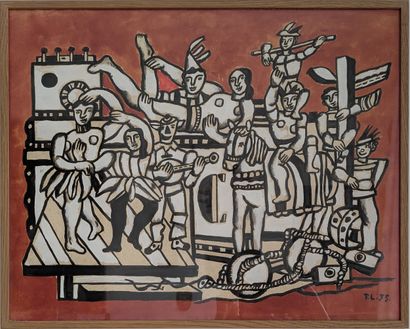 After Fernand LEGER: PARADE, 1959. Stencil...