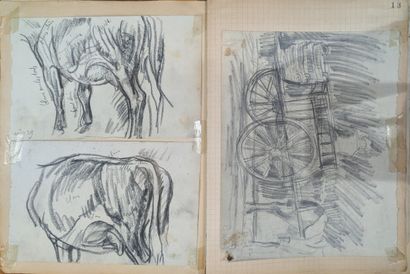 René THOMSEN (1897-1976). Large set of studies...