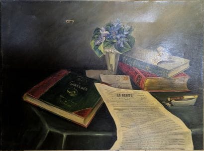 Jehanne VINCENT (20th century) : VIEUX LIVRE...