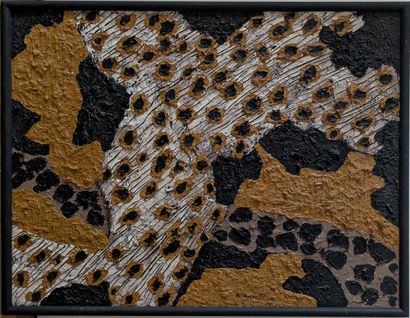 Philippe AVENEL (b. 1953): COMPOSITION OCRE,...