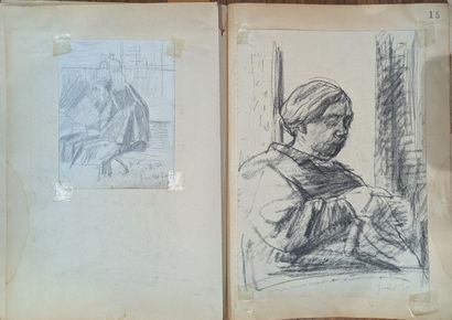 René THOMSEN (1897-1976). Large set of studies...