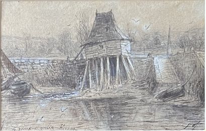 19th century FRENCH SCHOOL: LE VIEUX MOULIN,...