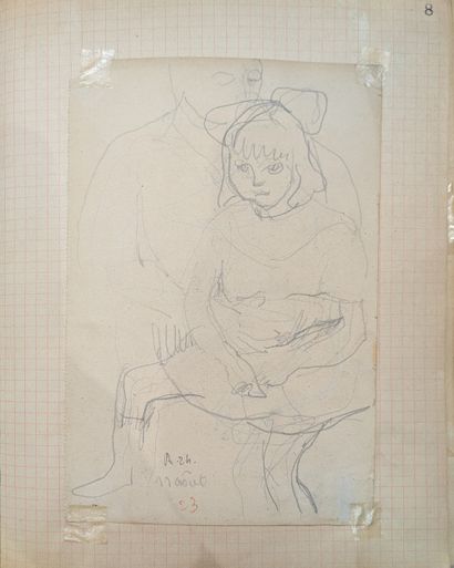 René THOMSEN (1897-1976). Large set of studies...