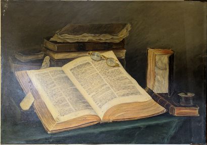 Jehanne VINCENT (20th century) : VIEUX LIVRE...