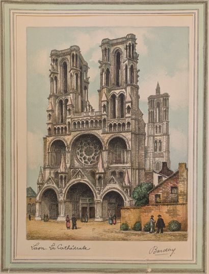 Small set of vintage postcards in pocket:...