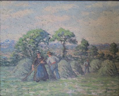 Henri BLAHAY (1869-1941): LES FOINS, Brittany....