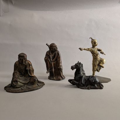 Set: - Japan, 19th century. Buddha and Old...