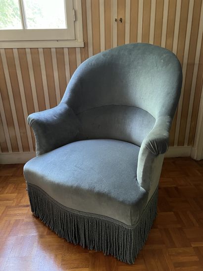 Pair of large armchairs and suite of four...