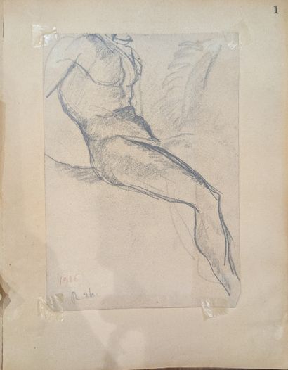 René THOMSEN (1897-1976). Large set of studies...