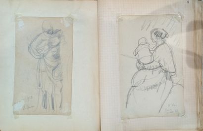 René THOMSEN (1897-1976). Large set of studies...