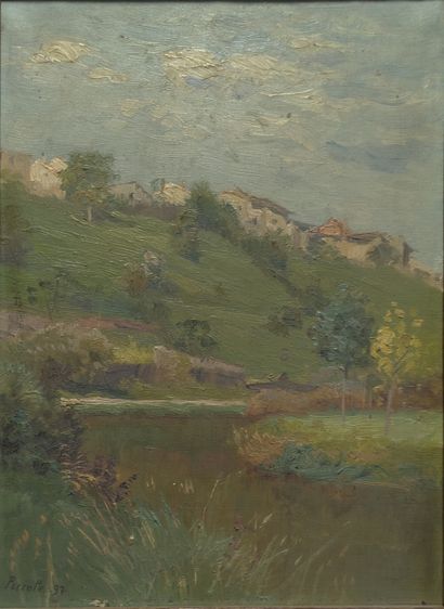 Charles PECCATTE (1870-1962): PAYSAGE DES...