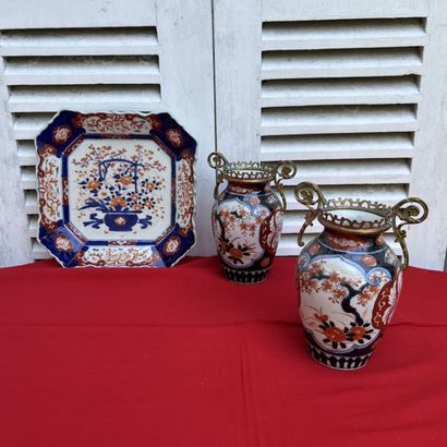 Ensemble en porcelaine à décor Imari, une...