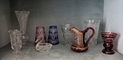 Set of crystals, most cut, some colored....