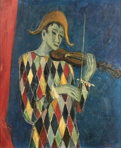 Bernard LIGNON (1928)
ARLEQUIN VIOLONISTE....