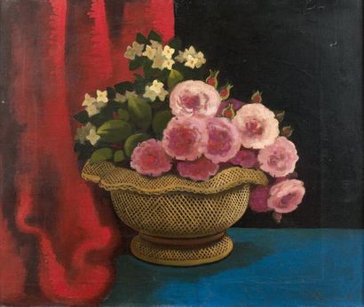 Madeleine LUKA ( 1894-1989)
VASE DE FLEURS....