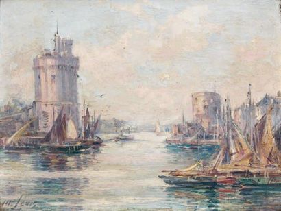 Maurice LÉVIS (1860-1940)
LE PORT DE LA ROCHELLE....