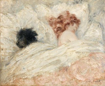 Louis ICART (1888-1950)
FEMME ENDORMIE AVEC...