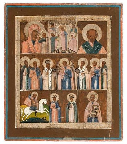 ICONE à PLUSIEURS SCENES Russie XIXème siècle...