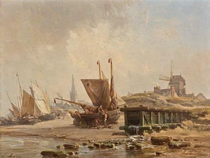 Charles MOZIN (1806-1862)
BARQUES DE PECHE...