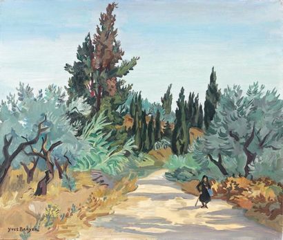 Yves BRAYER (1907-1990)
PAYSAGE DU PELOPONESE....