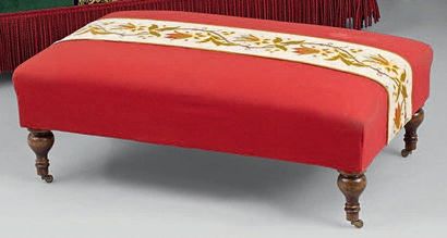 Petite banquette de milieu, garniture de...