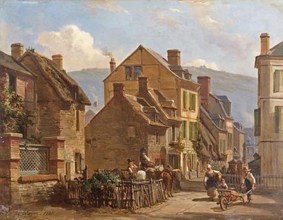 Charles MOZIN (1806-1862)
RUE DES ROSIERS...