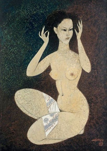 NAKAMURA Naondo 1905-1981
MODÈLE ACCROUPI,...