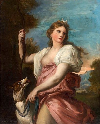 ECOLE ITALIENNE DE LA FIN DU XVIIÈME SIÈCLE
DIANE...