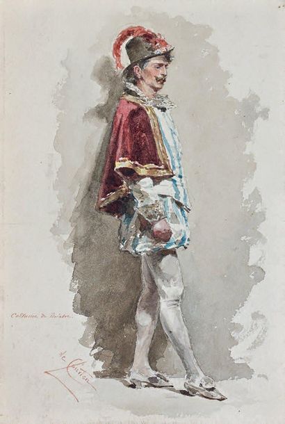 Lodovico de COURTEN (Actif au XIXème siècle)
Costume...