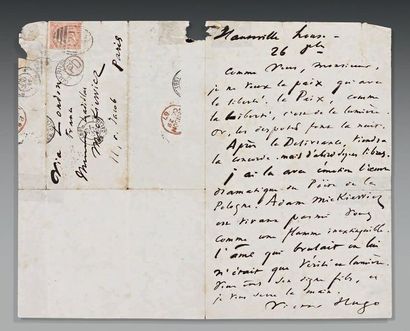 Victor Hugo (1802-1885)
L.A.S., Hauteville...