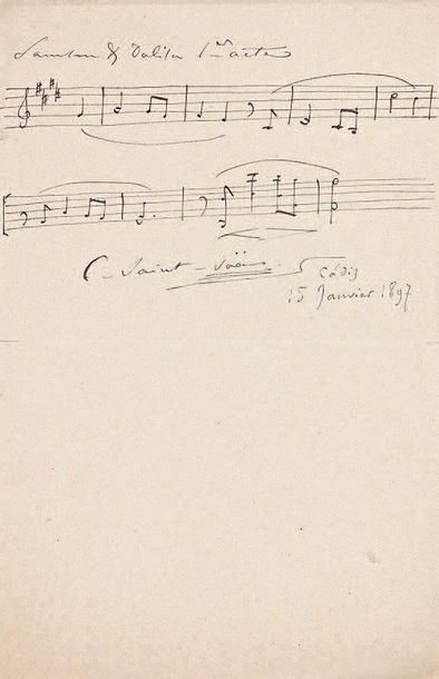 Camille saint-saEns (1835-1921)
P.A.S. musicale,...