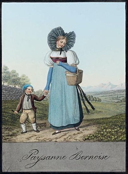 PAYSANNE ou PAYSAN BERNOIS, Paysanne de Morat...