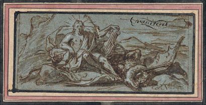 Attribué à Daniel HALLE (1614 - 1675)
Apollon...