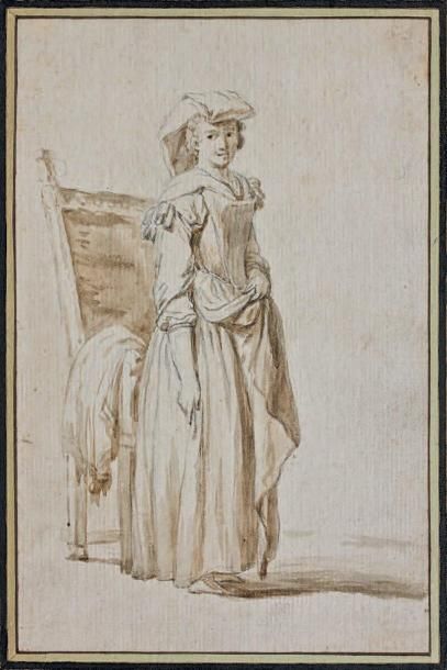 Simon BOIZOT (1743 - 1809)
Etude de femme...