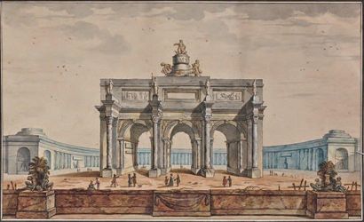 Ecole FRANCAISE du début du XIXème siècle
Arc...