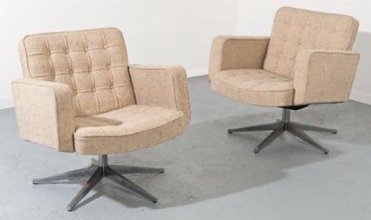 FLORENCE KNOLL (NÉE 1917)
Paire de fauteuils,...